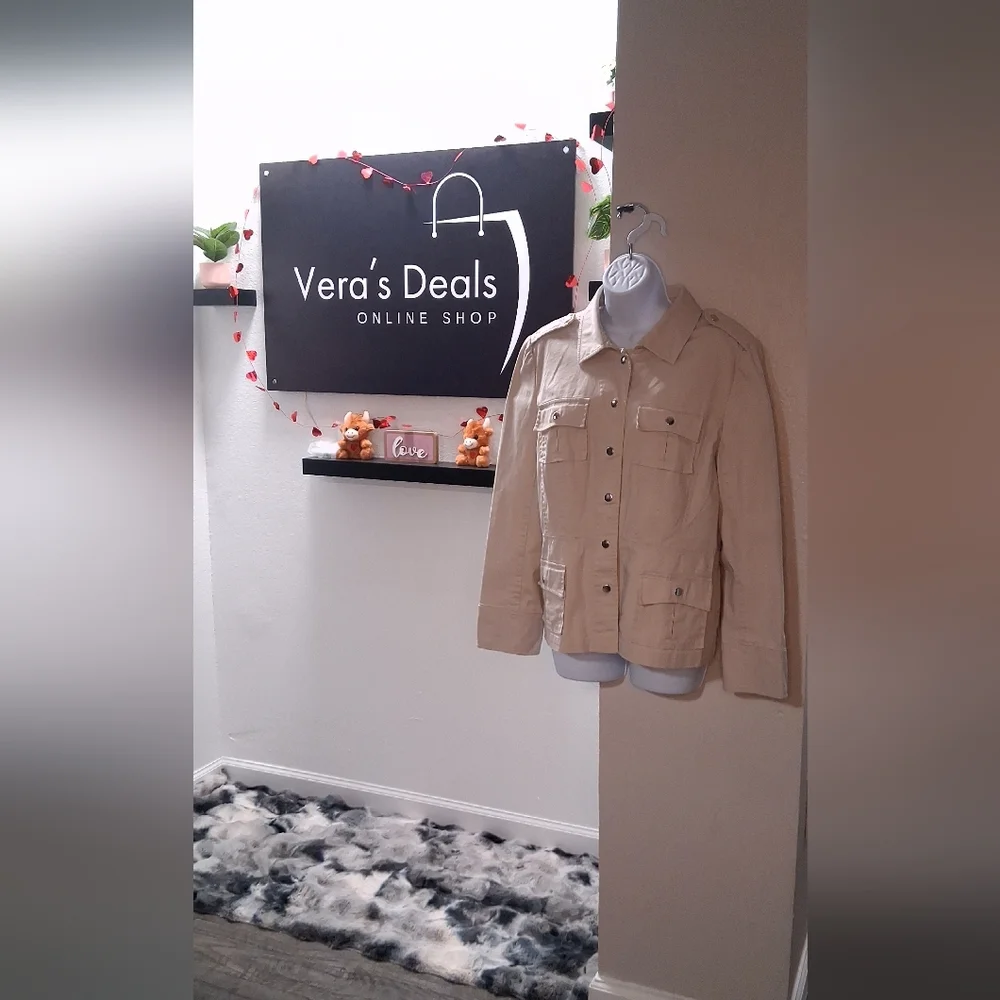 Evelyn Women's Beige Jacket - Picture 10 of 16